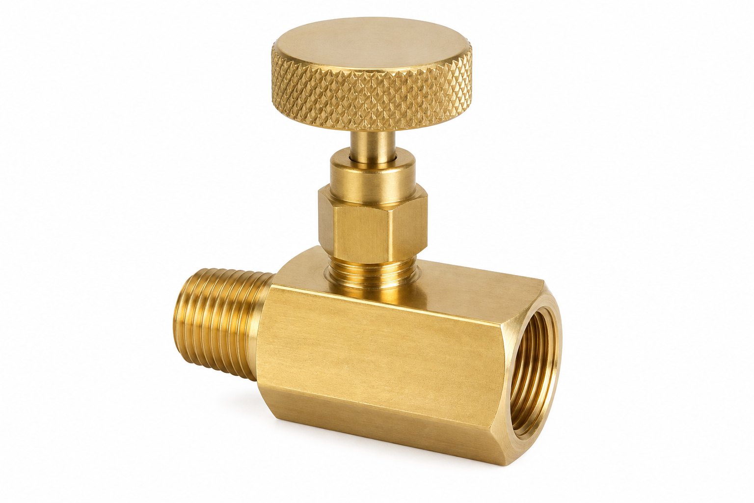 Needle Valve - Brass (1/8" to 1")
